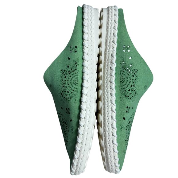 Bernie Mev Perforated Green Slip-On Comfort Mule – Size 41 EU – EUC - Picture 4 of 9